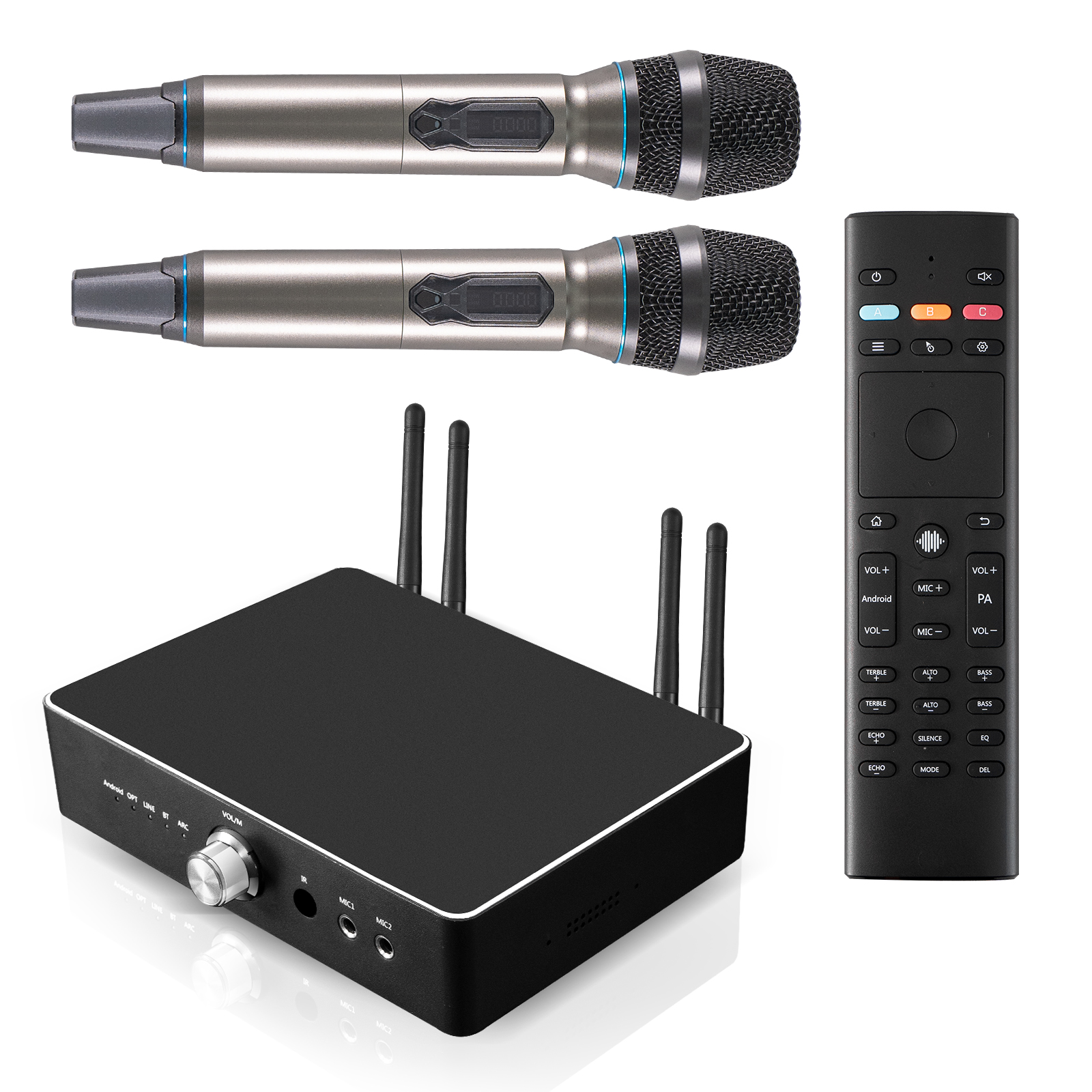 KTV-Netzwerkplayer, Verstärker- und Mikrofon-Set